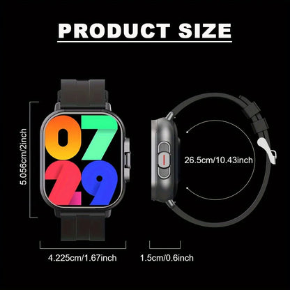 "2-in-1 Smartwatch with Built-in Bluetooth Earbuds, Fitness Tracker, Heart Rate & Call Function"